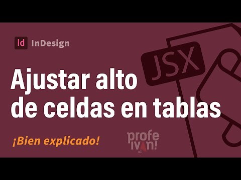 Ajustar alto de filas en tablas en InDesign automáticamente #profeivan #InDesign