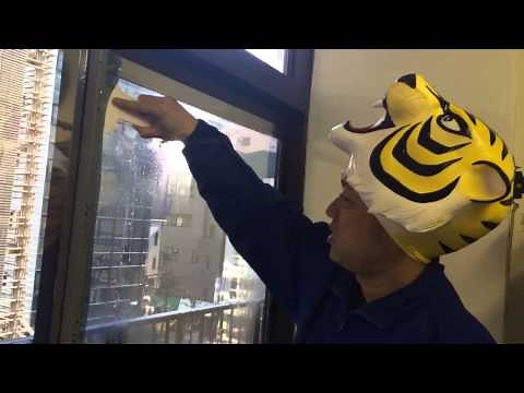 How to apply window film: A short, easy-to-understand explanation! Tiger Mask helped with tempora...