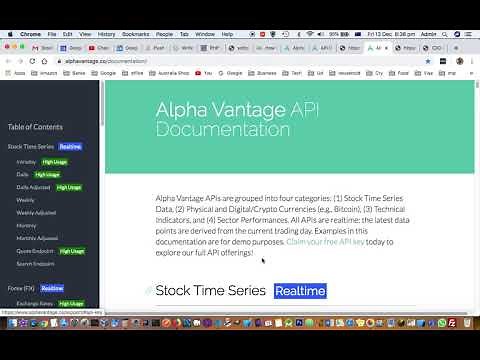 Get BSE and NSE stock prices using API | Alpha Vantage India stock market API