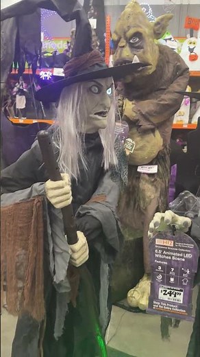 Animated LED Witches Scene Animatronic #homedepothalloween #animatronics #witches