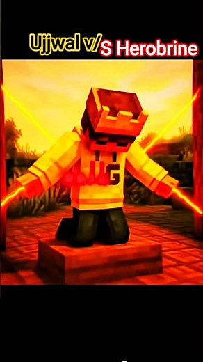 Ujjwal vs Herobrine SMP ⚔️🔥 | Minecraft Showdown #shorts