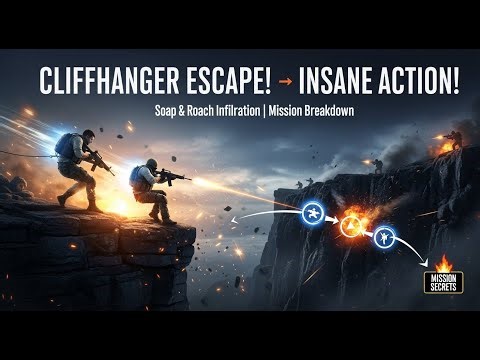 Call of Duty MW2Remastered Cliffhanger || Soap & Roach Infiltration || Mission Explained Epic Escape