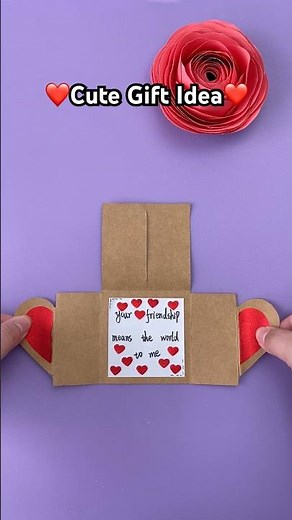 Cute Gift Idea❤️#diy #papercraft #handmade #giftideas