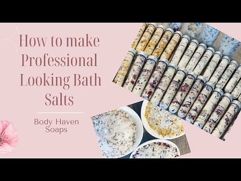 How to make Professional looking Bath Salts !!! The magic of salt and a little heat !!!