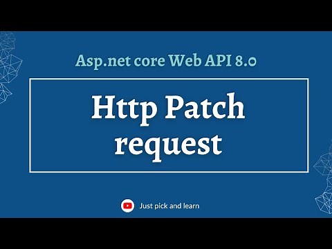 Http Patch request in Asp.net Core Web API | Asp.net core Web API 8.0