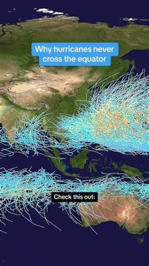 "Ever wondered why hurricanes never cross the equator? 🌍 It all comes down to physics! Learn how the Coriolis effect keeps these powerful storms on their own side of the globe. 🌪️ #HurricaneFacts #CoriolisEffect #StormScience #EquatorMystery #WeatherExplained #ScienceTalks" | Ethical Explorations