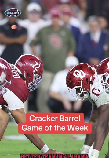 “Oklahoma’s just not a better team than Alabama” - Brandon is all in on the Crimson Tide getting revenge in his @Cracker Barrel Game of the Week