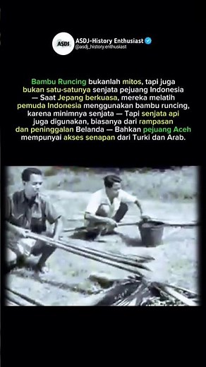 Bambu Runcing, Senjata Asli Pejuang Indonesia