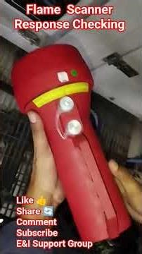Flame Scanner Response Checking By UV Torch || Flame Scanner Response Checking || #flame #scanner