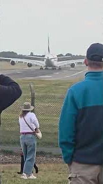 🇬🇧 [4K] #aviation Powerful Airbus A380 Takeoff + Jet Blast Madness at Birmingham Airport BHX