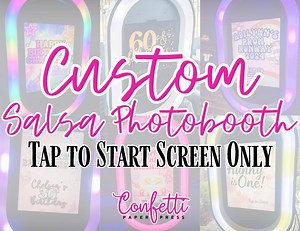 CUSTOM Photo Booth Tap to Start Screen, Salsa Photo Booth Template, Fiesta Photo Booth, Personalized Salsa Photo Booth Start Screen - Etsy
