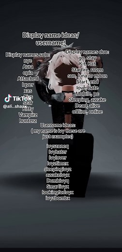 Roblox Username and Display Name Ideas for Boys and Girls