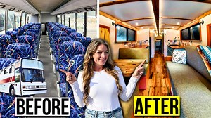 9.7K views · 236 reactions | A family of four living full-time in a converted 1996 Vanhool Skoolie Bus. We give you the tour and the details of how they did it. | Less Junk, More Journey | Facebook