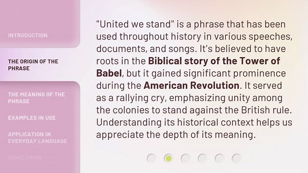 Unity is Strength: Understanding "United We Stand"