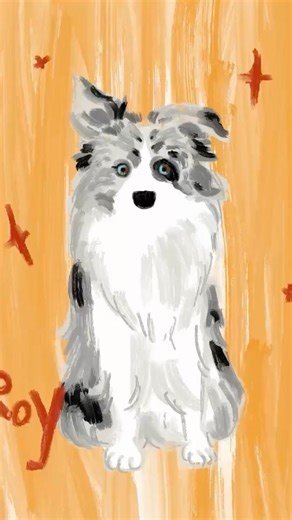 강아지 그림 한 장 완성 | Dog Drawing