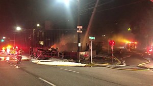 5K views · 75 reactions | Seattle Fire units responded to W. Harrison St. and Elliot Ave. W. just after 1 a.m. on June 14 for a fully-involved fire in a vacant one-story structure. Firefighters fought the fire defensively, and quickly set up a ladder pipe operation to apply water from above. This fire was in the building which used to house the “Shanty Cafe” restaurant. The cause of this fire is under investigation. | Seattle Fire Department | Facebook