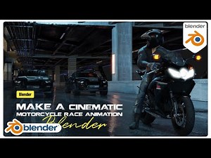 Make a Cinematic Motorcycle Race Animation in Blender