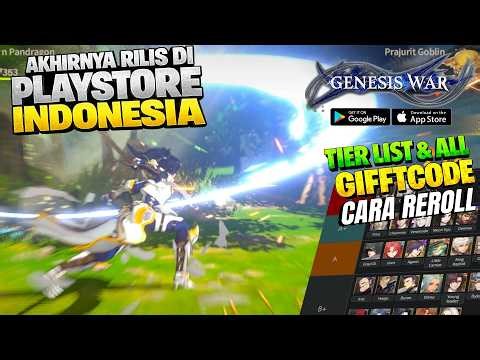 How to Reroll, Tier List & All Gift Codes! Released on Playstore Indonesia - Genesis War