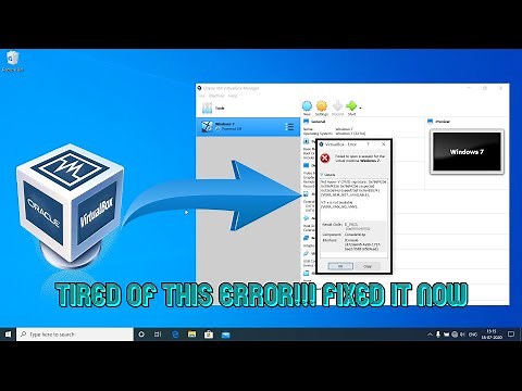 VirtualBox Error "Failed to open a session for the virtual machine" || How to fix it || 2020 ||