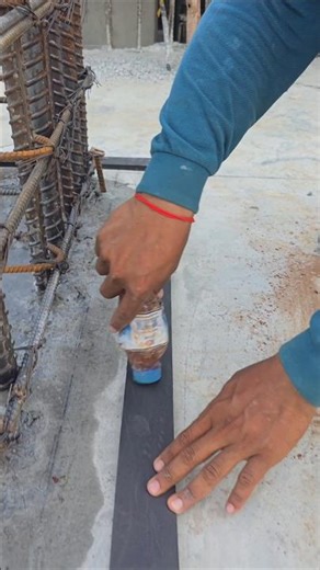 Preparing for column installation #shorts #construction #skills