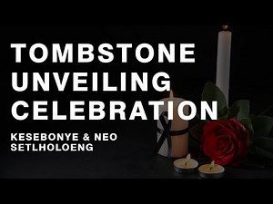 Modern tombstone unveiling celebration 2021