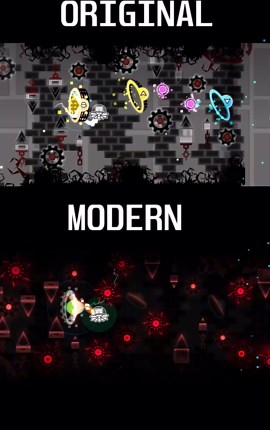 Modern vs Original GD Levels Which Looks Cooler? #geometrydash #gdupdate #gd #deluxe12 #gaming #game