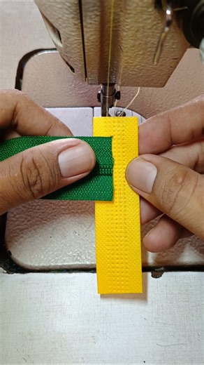 Upcycling Tote Bag Handles into Zipper Tabs #shorts #sewing #zipper #diy