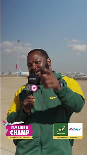 🏉✈️ South Africa, It's Time to Fly Like a Champ | FlySafair