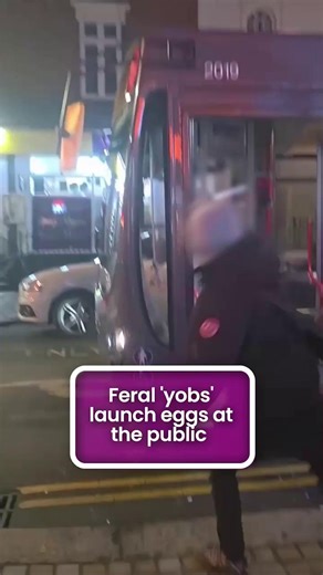 This is the shocking moment a group of yobs launched eggs at unsuspecting members of the public in Wolverhampton. A bus driver was hit by the gang before they turned their attention to other people minding their own business in the city centre. One person said: “What drives idiots like that to throw eggs at people." However, some people did not seem to see the harm such actions could cause. One said: “Vintage fun good to see the youth not on their phones to be honest.” #youth #publicnuisance #wo