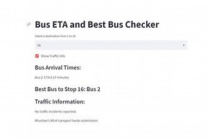 Bus ETA and Best Bus checker