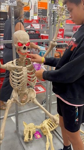 This Skeleton Is Trying to BITE Robbie! 😂💀 | Home Depot 2026
