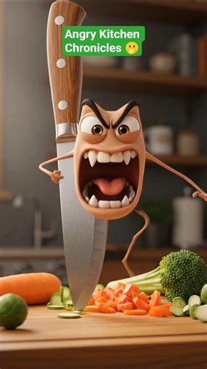 The Secret Life of My Angry Kitchen Utensils! 😡🔪 Funny Kitchen Animation || #funny #ytshorts #shots