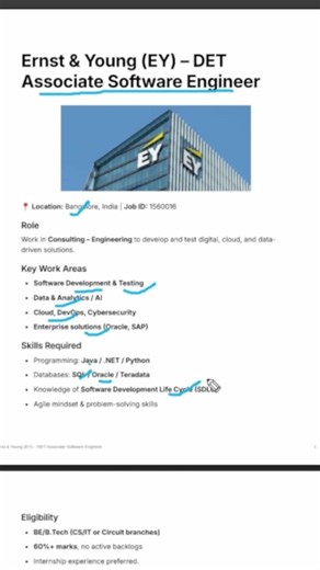 EY Hire Associate Software Engineer #ey #jobsearch