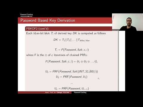 Password Based Key Derivation Function (PBKDF2)