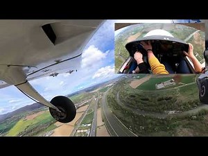 Practice forced landings (engine failure) with Diamond DA40