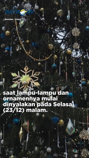 Suasana liburan akhir tahun di Rusia kini semakin meriah dengan hadirnya pohon Natal utama yang berdiri megah di Alun-Alun Katedral Kremlin, Moskow. Pohon cemara alami pilihan ini menjadi pusat perhatian saat lampu-lampu dan ornamennya mulai dinyalakan pada Selasa malam (23/12/2025). Pohon raksasa setinggi 26 meter ini bukan sekadar dekorasi biasa. Menurut Yevgeni Ganzen, pejabat tinggi Kepresidenan Rusia, pohon tersebut merupakan spesimen berusia 100 tahun dengan diameter batang mencapai 64 sen