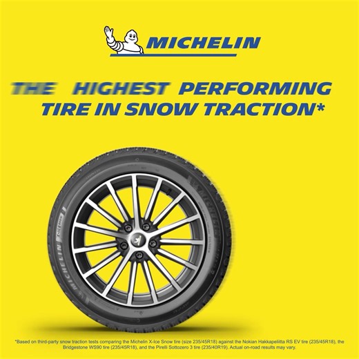 Michelin X-Ice Snow tires make winter driving feel like a walk in the park—just with a little more snow. | Michelin | Facebook