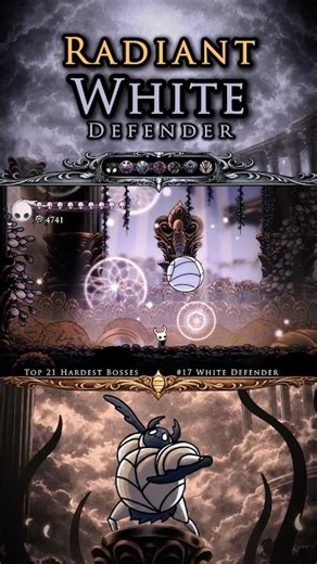Hardest Boss #17: Radiant White Defender [No Hit] | Hollow Knight