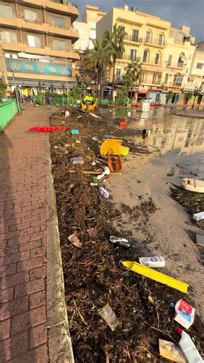 🧹🚧 Marsaskala | 8:30 AM Update Cleaning services are in progress as we work together on the road to recovery 💪🤝 🚫 Roads remain closed More updates coming soon ⏳#marsaskala #stormharry #marsascala #marsaskalamalta #marsaskalamaltaeurope🇲🇹