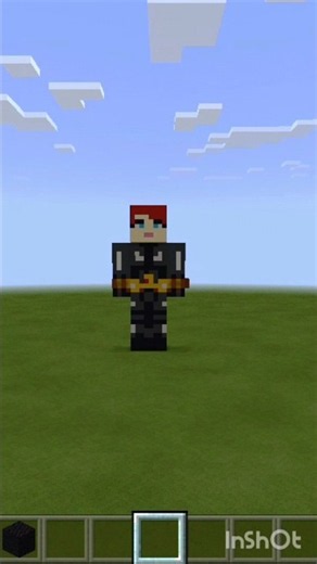 Building an ultimate Black widow statue in Minecraft #gaming #shorts #minecraft