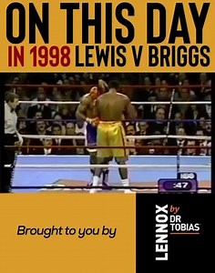 #OnThisDay in 1998, at the Atlantic City Convention Center, I stopped a tough Shannon Briggs by TKO in round 5 to retain my @wbcboxing Heavyweight title and win the Lineal Heavyweight title. - This clip is brought to you by #LennoxByDrTobias - Supplements fit for a champion. NOW AVAILABLE IN THE UK & CANADA! Click here to purchase —> https://amzn.to/2Ttskya - #LennoxLewis #undisputed #heavyweight #boxing #world #champion #pugilistspecialist #noguytest #lewisbriggs #shannonbriggs #sponsor #ad #le