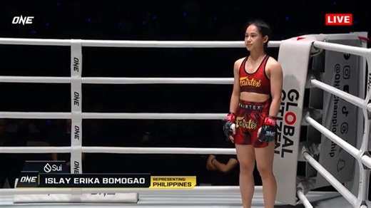 659K views · 14K reactions | Fighter introduction of Muaythai Association of the Philippines - MAP's Team Bagsik, Islay Erika Bomogao at ONE Friday Fights 93! Video: ONE Championship Councilor Benny O. Bomogao- Baguio City Fairtex Philippines #TeamBagsik #MAP #PSC #IslayErikaBomogao #ONEFridayFights93 #ONEChampionship #ISLAY #MuayThai | Lokal MMA | Facebook