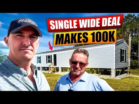 How To Make Big Bucks Flipping Brand New Single Wide Mobile Homes Using The Land Home Package Model