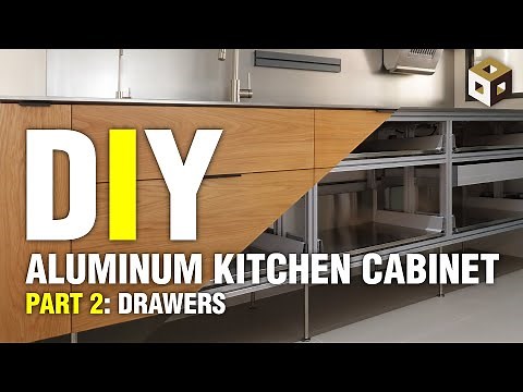 DIY Building Aluminum Kitchen Cabinet (Pt 2: Stainless Steel Drawers) | HDB BTO Renovation