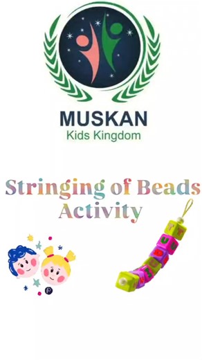 🌟 Stringing of Beads Activity 🌟 “Little fingers at work, creating big smiles!” 🧵✨ Our tiny learners enjoyed stringing colourful beads, turning playtime into a fun learning experience filled with focus, patience and creativity. 🌈😊 🌈 Benefits of Stringing Beads Activity 🌈 ✨ Enhances fine motor skills ✨ Improves hand–eye coordination ✨ Builds finger strength and grip ✨ Develops concentration and patience ✨ Encourages colour recognition and pattern making ✨ Boosts creativity and self-confiden