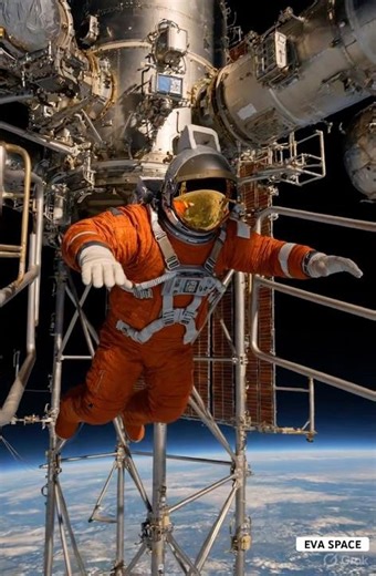 Space walk 🚶 #space #astronaut #nasa #shorts #shortsfeed