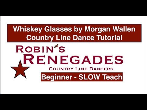 Whiskey Glasses By Morgan Wallen - Country Line Dance Tutorial