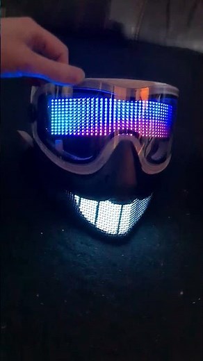 NEW RGB LED Wrench Mask - Programmable DJ Mask and Cyber Mask !