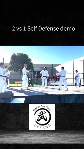 17 reactions | Two attackers, one defender — no problem! 屢 Our team showed off quick reactions, timing, and control in a 2-on-1 self-defense demo Karate isn’t just about strength — it’s about awareness, discipline, and staying calm under pressure. That’s what #WhyWeTrain is all about. #ShotokanKarate #SelfDefense #KarateDemo | Upland Shotokan Karate | Facebook