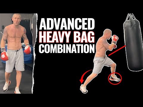 10 Punch Boxing Combo (Advanced) on the Heavy Bag l Boxing Combos For Beginners